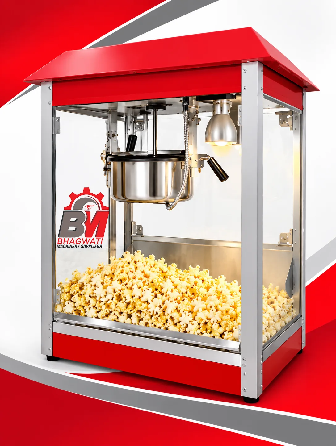 Commercial Electric Popcorn Machine HP-CC - 500 g per Batch