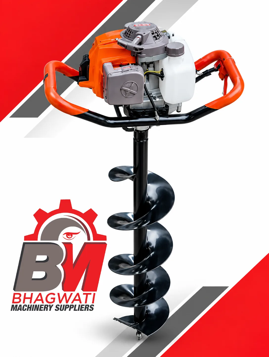Petrol Earth Auger Machine - 52 cc / 63 cc, 2-Stroke