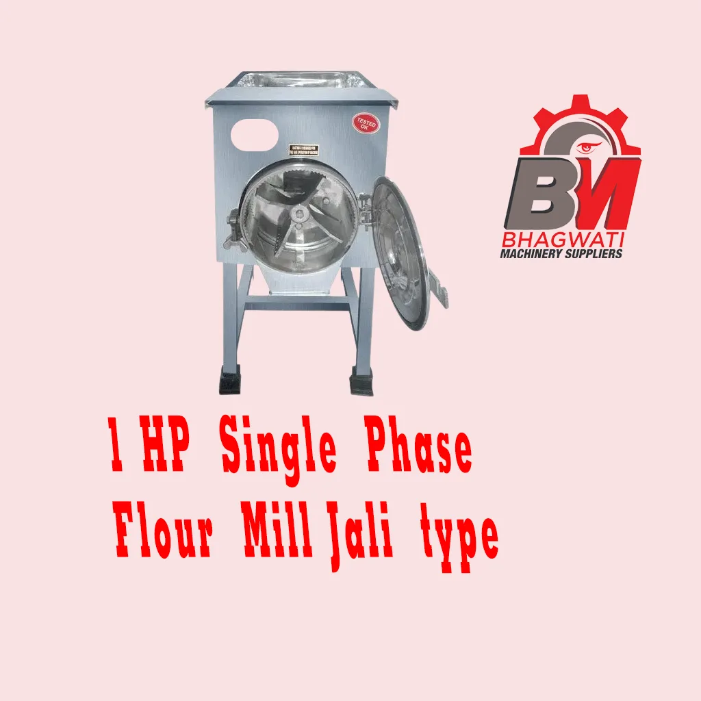 Swastik 2-in-1 Stainless Steel Pulverizer and Flour Mill - 1 HP, Single Phase