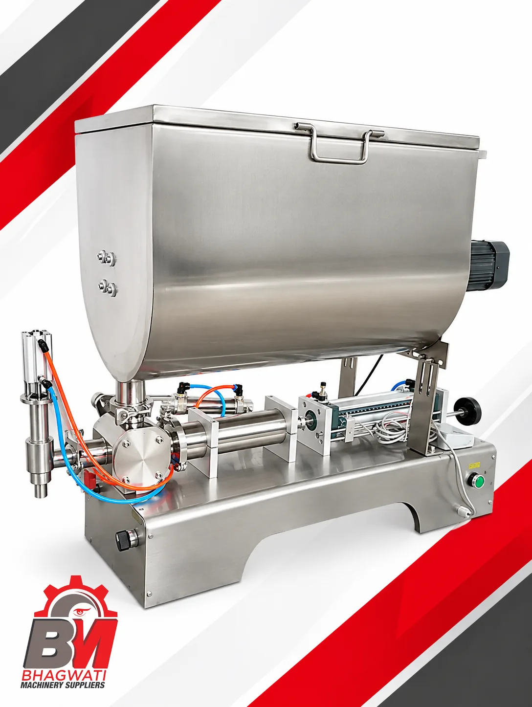 Pneumatic Paste Filling Machine with Tank G1WG1000 - 100-1000 ml