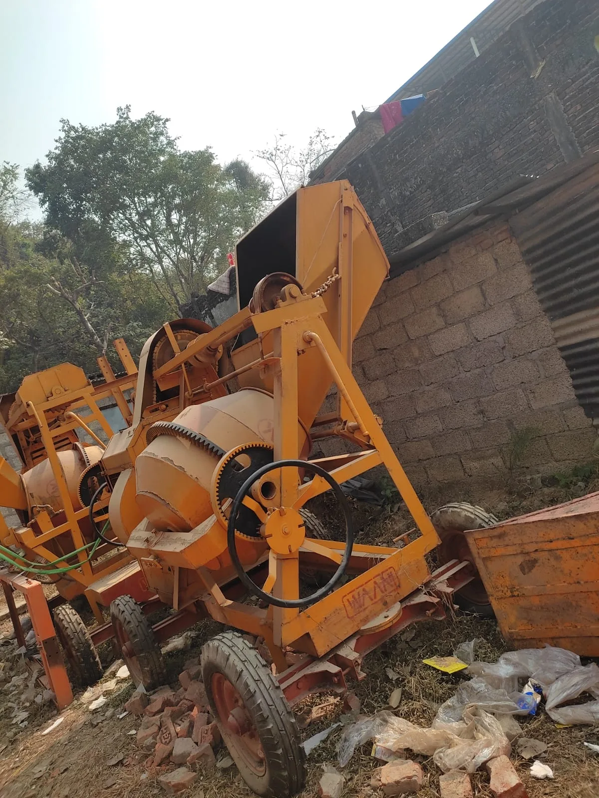Pan Concrete Mixer Machine - 1 Bag Capacity (Made in Punjab, India) thumbnail 2