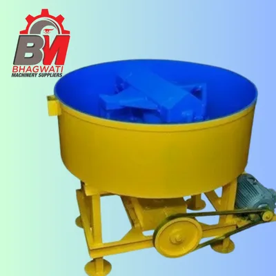 Pan Concrete Mixer Machine - 1 Bag Capacity (Made in Punjab, India)